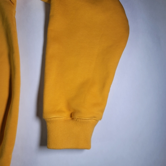 P+F Place Plus Faces Sweatshirt Mustard Yellow Sz Small Crewneck - Picture 4 of 7